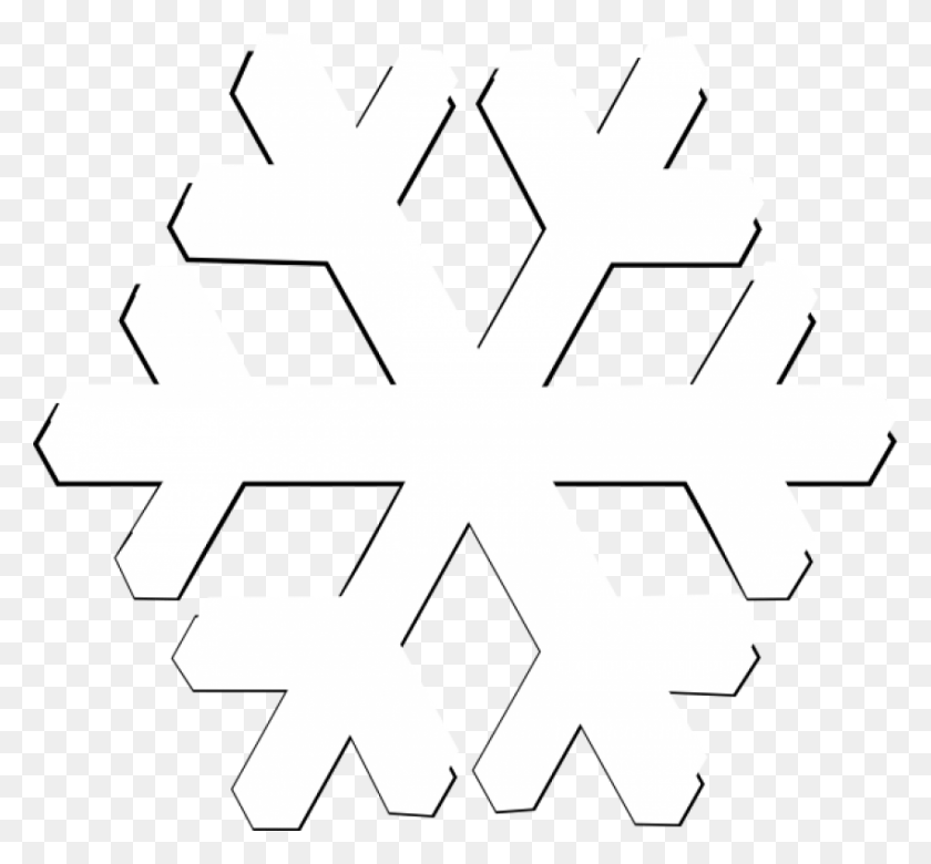 850x785 Snowflake Png - White Snowflake PNG