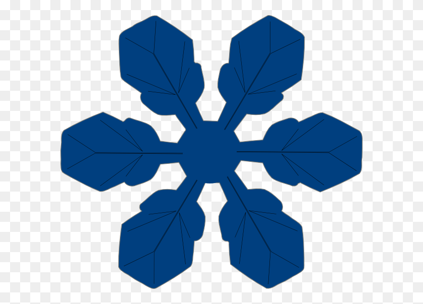 600x543 Snowflake Png, Clip Art For Web - Snowflake Clipart PNG