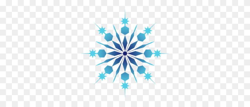 300x300 Snowflake Png, Clip Art For Web - White Snowflake PNG