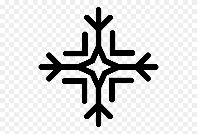 512x512 Snowflake Png Icon - Snowflakes Falling PNG