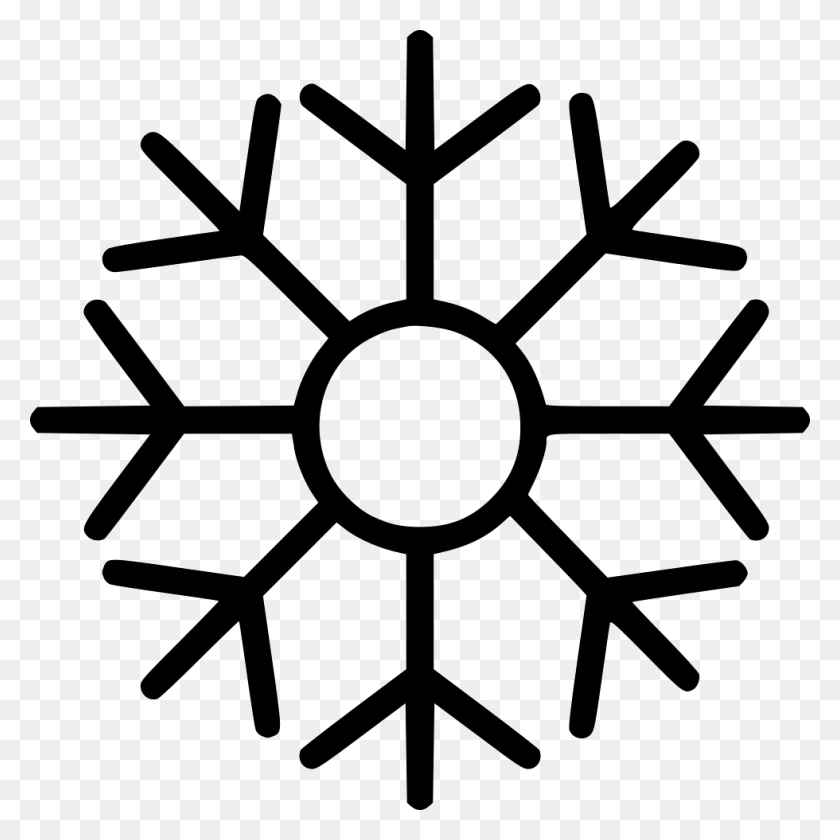 980x980 Snowflake Png Icon Free Download - White Snowflake PNG