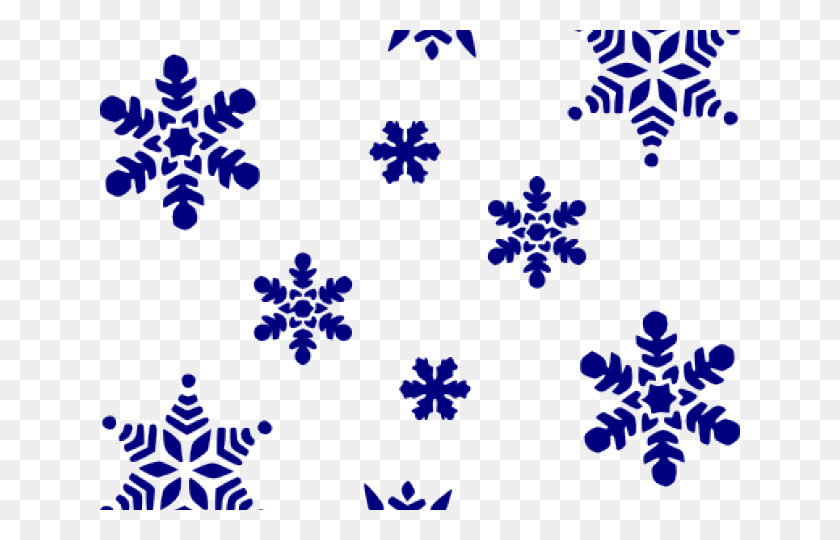640x480 Clipart De Copos De Nieve - Imágenes Prediseñadas De Copo De Nieve Azul