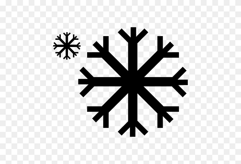 512x512 Snowflakes Icon - White Snowflakes PNG