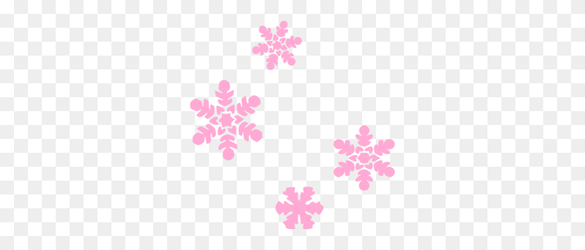 294x300 Snowflakes Light Pink Clip Art - Silver Snowflake Clipart