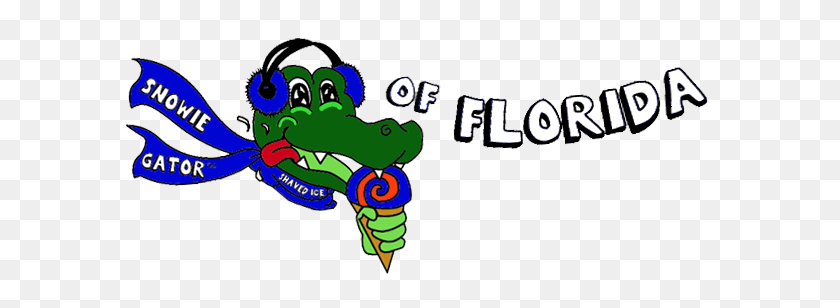 599x248 Snowie Gator Shaved Ice In Gainesville Florida - End Of School Party Clipart