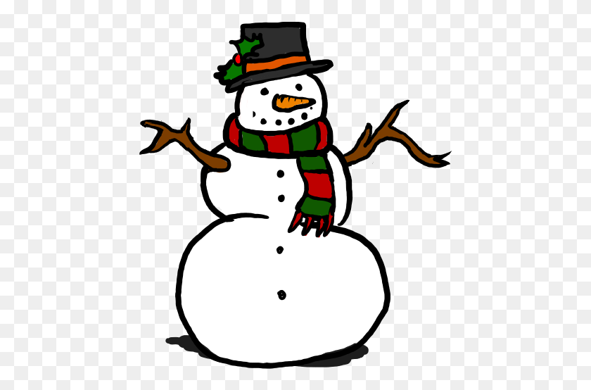 446x494 Snowman Black And White Free Snowman Clipart Black - Snowman Clipart Black And White Free