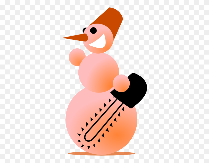 342x597 Snowman Butcher Clip Art - Butcher Clipart
