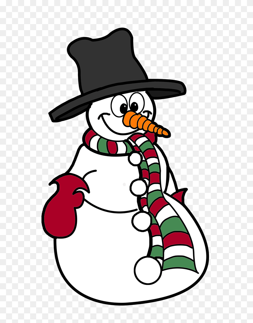 625x1012 Snowman Christmas Cliparts - Snowman Scarf Clipart