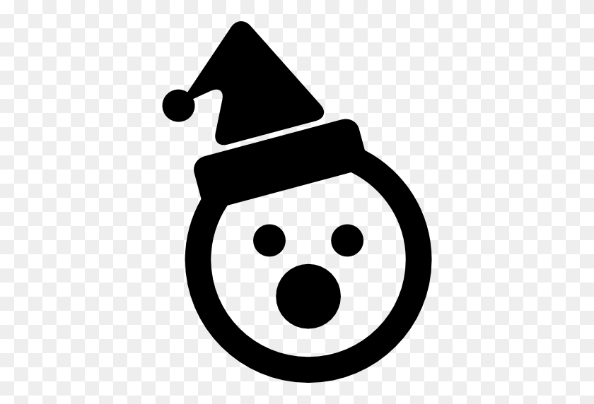 512x512 Snowman, Christmas, Xmas, Bonnet, Snowmen, Head, Face Icon - Snowman Face Clipart
