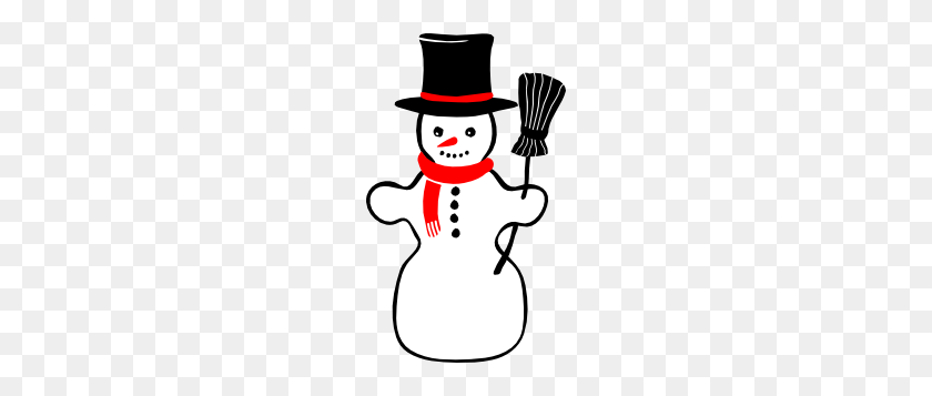Snowman Clip Art - Snowman Clipart Black And White Free