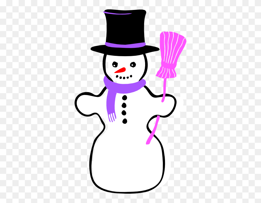360x594 Snowman Clip Art - Snowman Scarf Clipart
