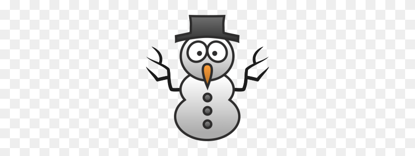 256x256 Snowman Clipart Simple - Frosty The Snowman Clipart