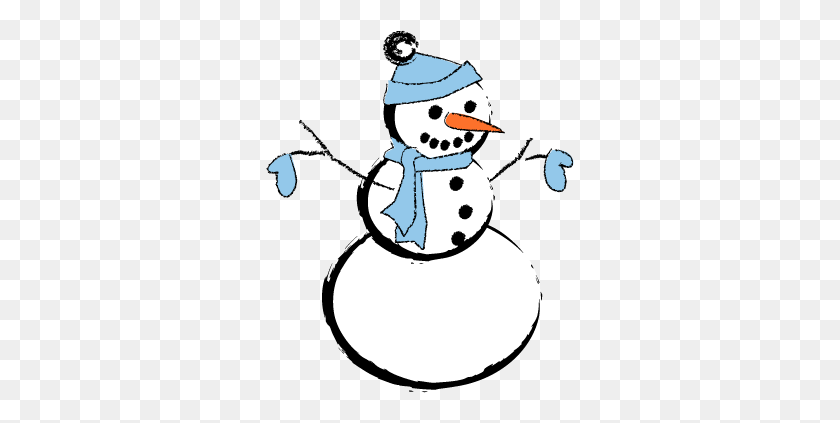 308x363 Snowman Clipart Theme - Snowman Clip Art