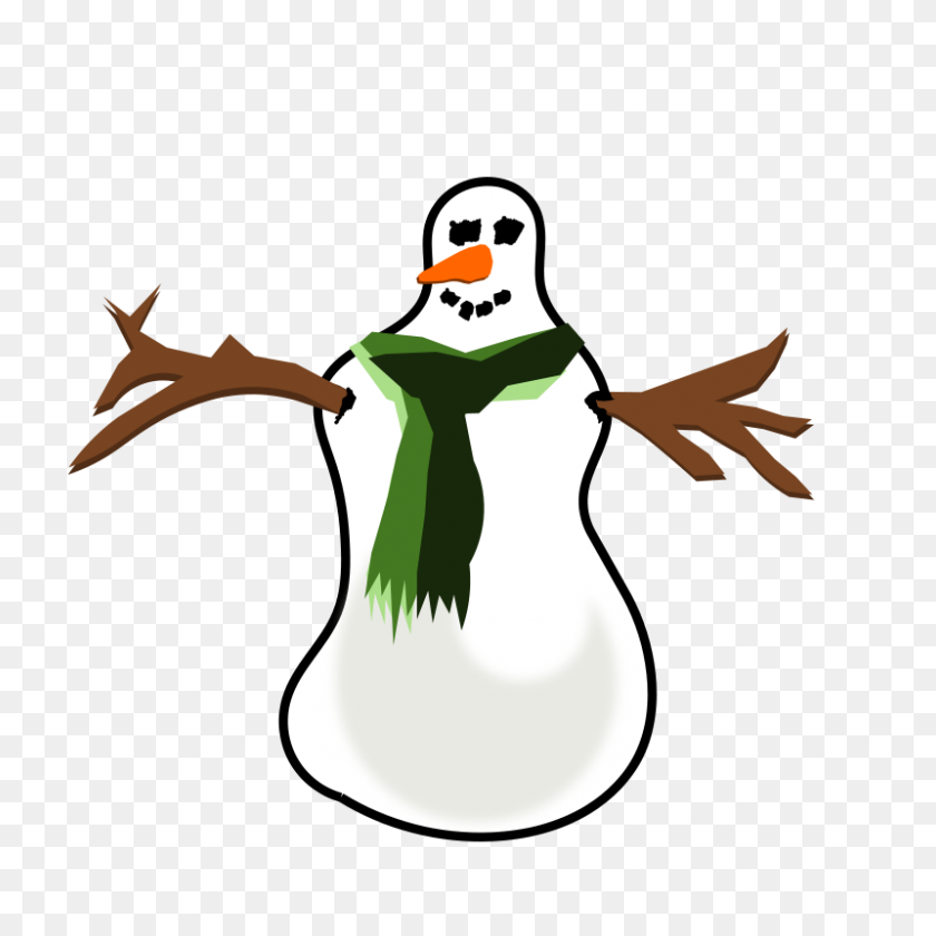 800x800 Snowman Free Clip Art - Snowman Family Clipart