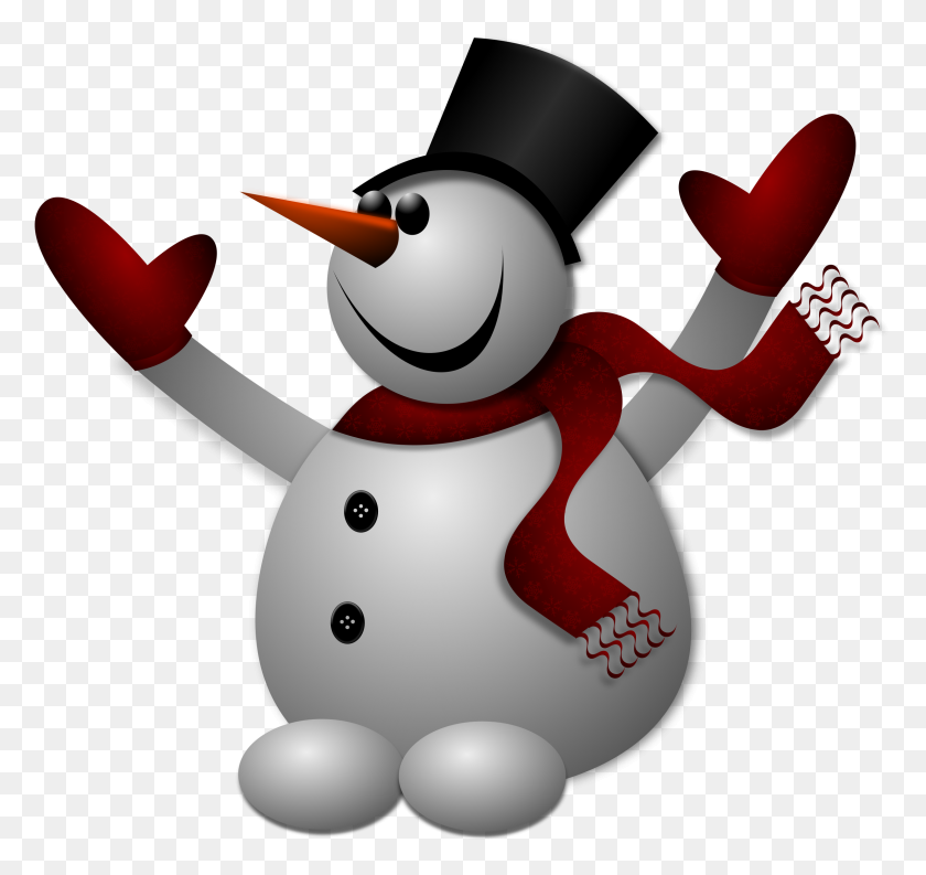 2400x2257 Snowman No Background - Birthday Hat Clipart Transparent Background