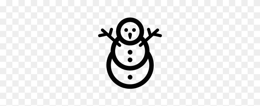 283x283 Snowman Silhouette Clipart - Snowman Clipart Black And White