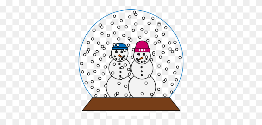 336x340 Snowman Winter Computer Icons Drawing Scarf - Snowfall Clipart