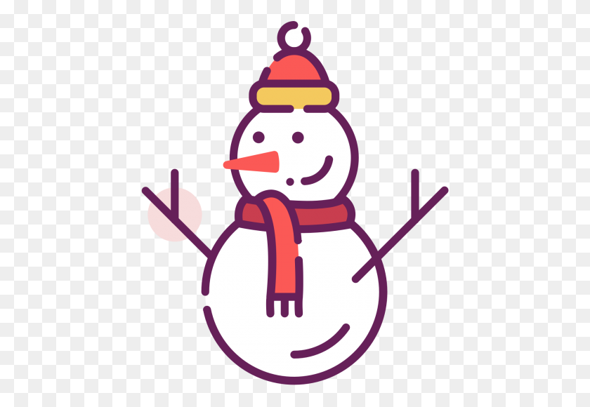 1920x1280 Snowman With Hat And Scarf Clip Art - Snowman Border Clipart
