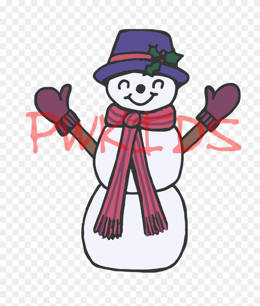800x952 Snowmen Clip Art - Snowman Family Clipart