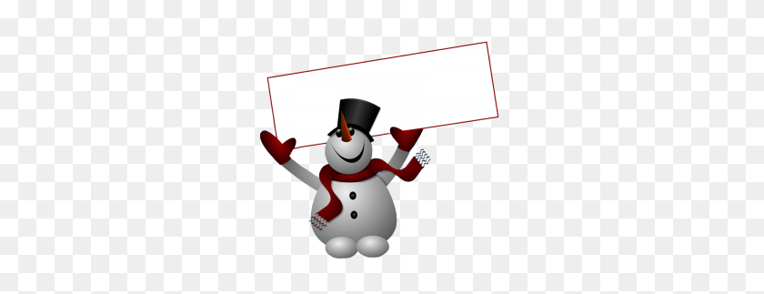 288x263 Snowmen That Look Like Animals Clipart - Snowman Family Clipart