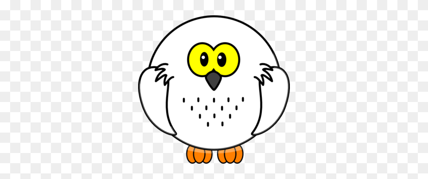 298x291 Snowy Owl Clip Art - Black Owl Clipart