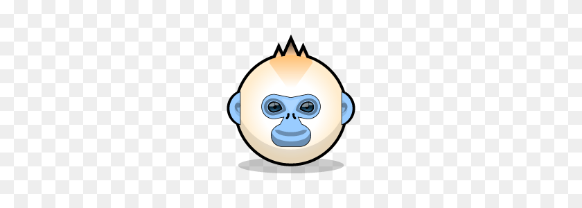 240x240 Snub Nose Stickers - Monkey Emoji PNG