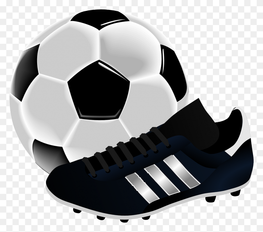 1280x1120 Soccer Ball And Cleats Clipart Clip Art Images - Soccer Goal Clip Art