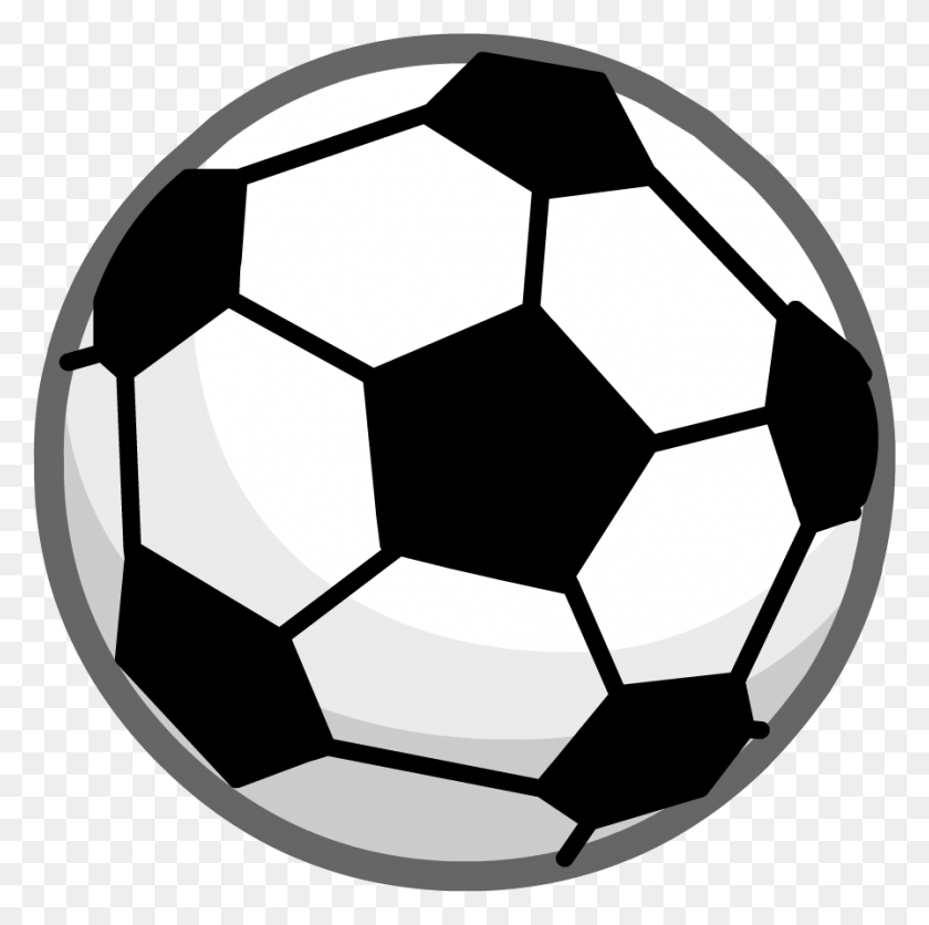 896x892 Soccer Ball Black And White Clip Art - Soccer Cleats Clipart