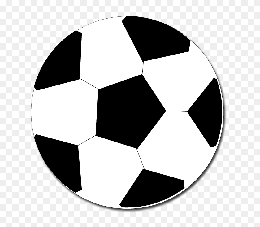 696x673 Футбольный Мяч Картинки - Футбол Клипарт Черный И Белый