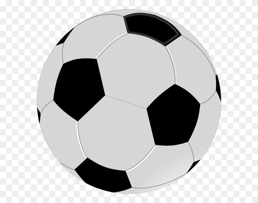 600x600 Soccer Ball Clip Art Black And White - Soccer Ball Clipart Black And White