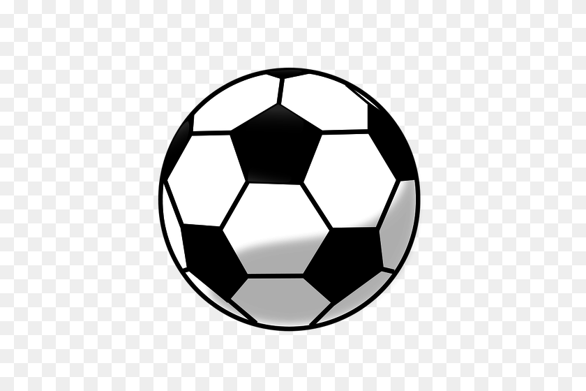 500x500 Soccer Ball Clip Art Outline White - Soccer Ball Clip Art