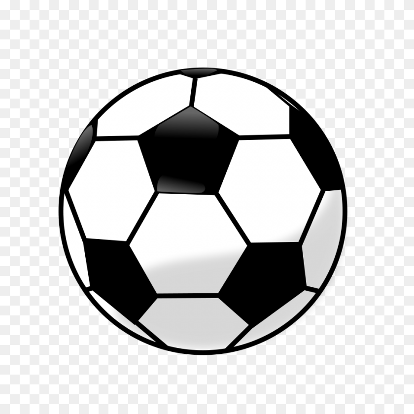 900x900 Soccer Ball Clipart Black And White - Football Coach Clipart