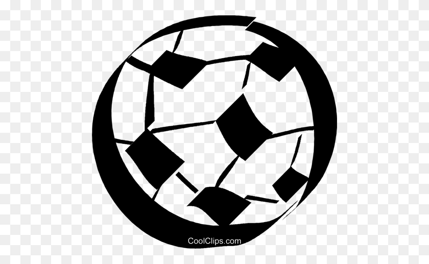 480x457 Soccer Ball Royalty Free Vector Clip Art Illustration - Images Of Soccer Balls Clipart