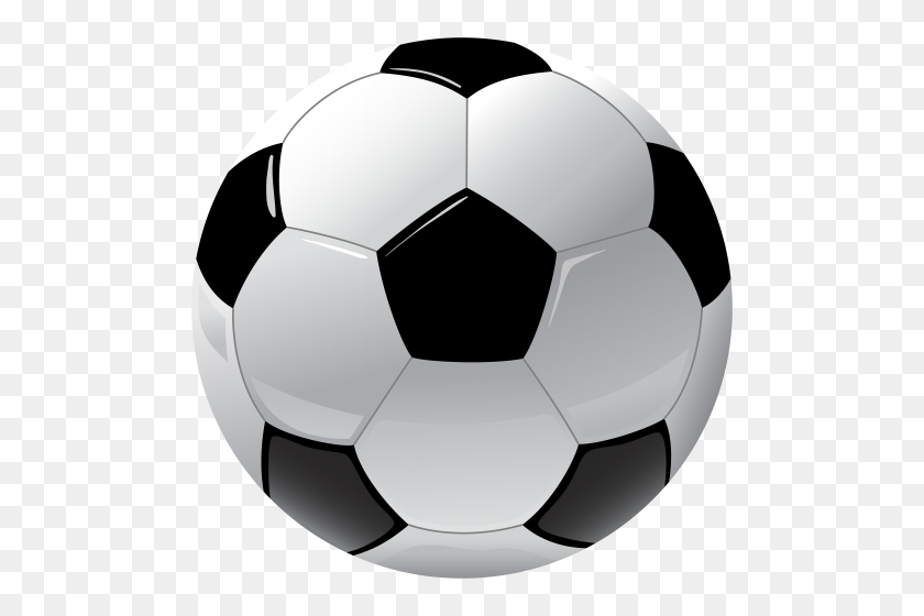 500x500 Soccer Ball Soccer Clipart - Sports Balls Clipart