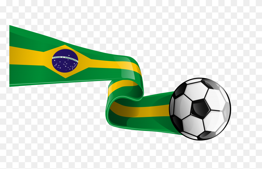 4582x2836 Soccer Ball With Brazilian Flag Transparent Png Clipart Picture - Soccer Ball Clip Art Free