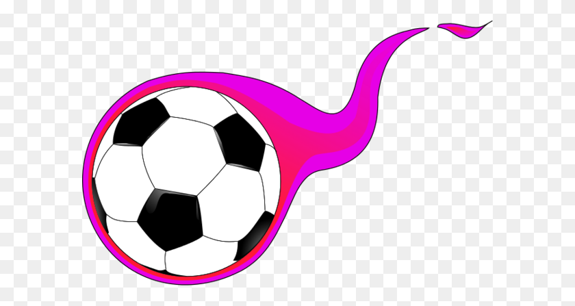 600x387 Soccer Ball With Tailing Flame Vector Clip Art - Flame Vector PNG