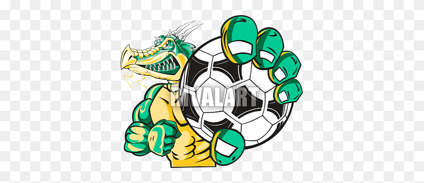 361x303 Soccer Clipart Dragon - Soccer Ball Clip Art