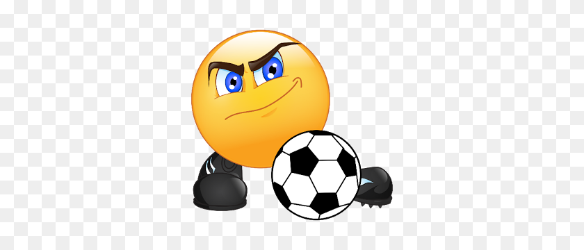 300x300 Soccer Clipart Emoji - Soccer Goal Clipart