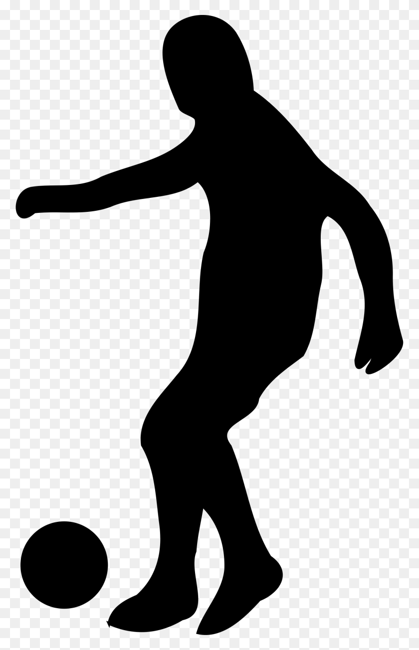 1504x2400 Soccer Clipart Silhouette - Soccer Clipart Black And White