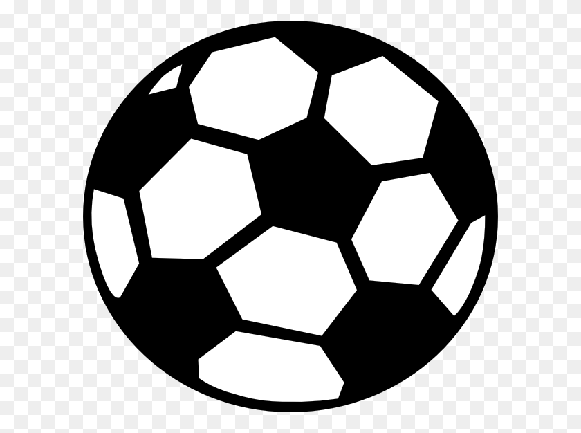 600x566 Soccer Clipart Sports Ball - Kickball Clipart