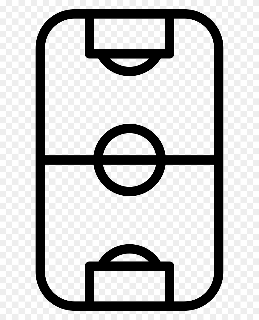 610x980 Soccer Field Rounded Shape Top View Png Icon Free Download - Soccer Field PNG