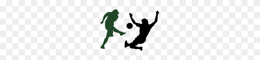 190x135 Soccer Football Player Silhouette - Football Player Silhouette PNG