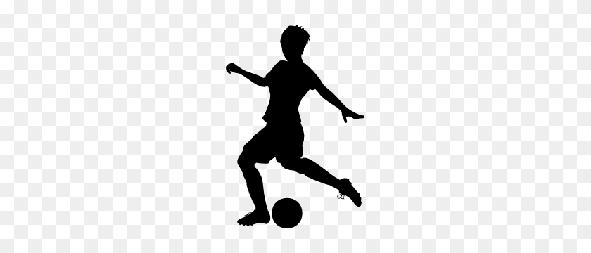 300x300 Soccer Girl Kicking Ball Sticker - Girl Kicking Soccer Ball Clip Art