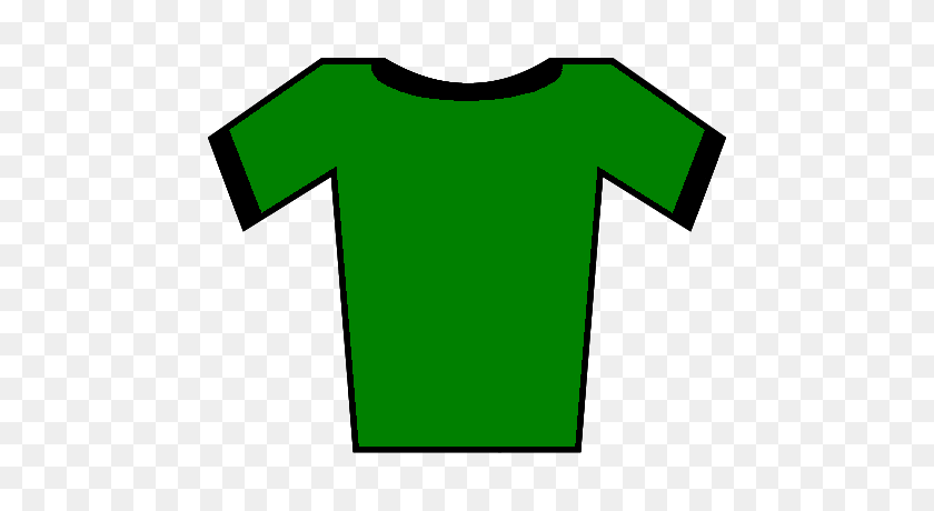 500x400 Camiseta De Fútbol Verde Negro - Bordes Negros Png