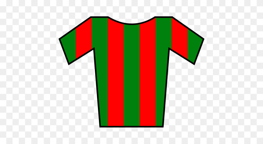 500x400 Soccer Jersey Green Red - Red Shirt PNG