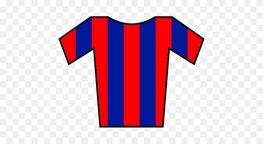 500x400 Soccer Jersey Red Blue - Red Shirt PNG