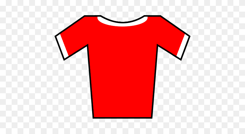 500x400 Soccer Jersey Red White - Jersey PNG