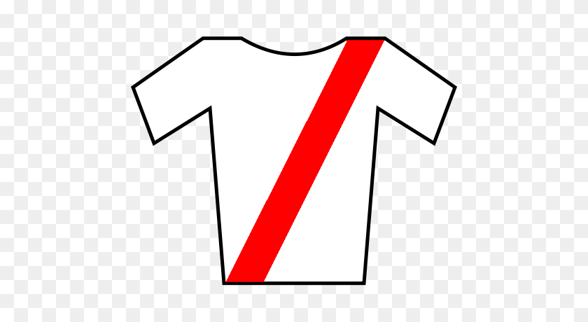 500x400 Soccer Jersey White Red - Slash PNG