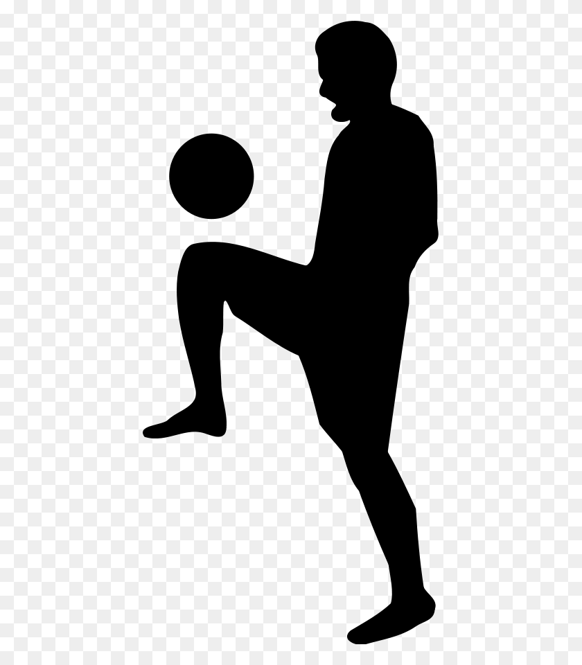 428x900 Soccer Kids Clip Art Black And White - Children Playing Clipart Black And White