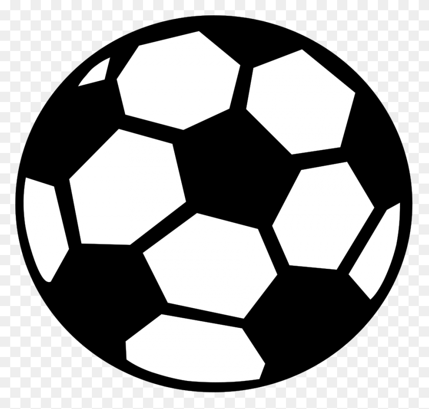 900x857 Soccer Player Clip Art - Sports Clipart Black And White